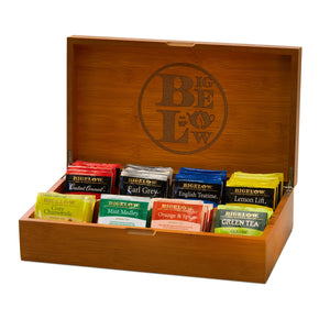 Bigelow Wooden Tea Chest w/ Tea